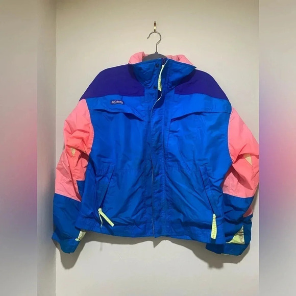 Vintage Color-Block Rainbow 80’s Columbia Radial  Sleeve Ski Snow Jacket no size - Picture 11 of 16